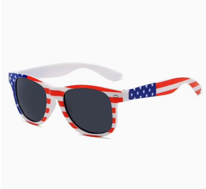 USA Flag Sunglasses with UV Protection