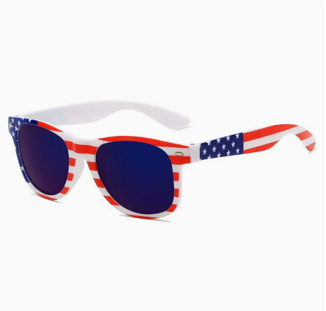 USA Flag Sunglasses with UV Protection